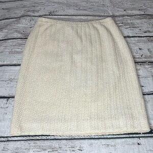 St. John Wool Blend Pencil Textured Skirt Size 8